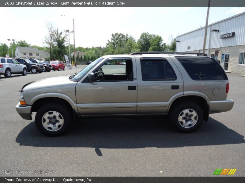 Light Pewter Metallic / Medium Gray 2003 Chevrolet Blazer LS 4x4
