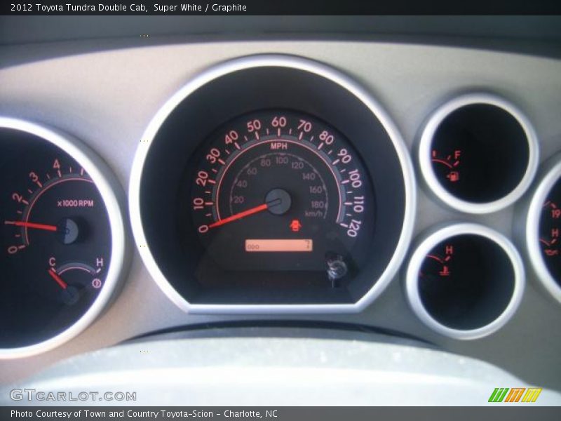 Super White / Graphite 2012 Toyota Tundra Double Cab