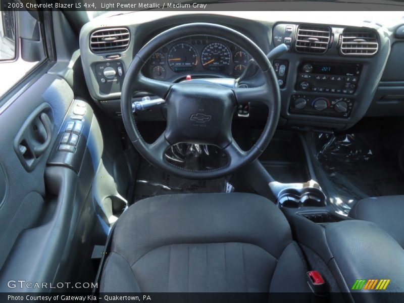 Light Pewter Metallic / Medium Gray 2003 Chevrolet Blazer LS 4x4