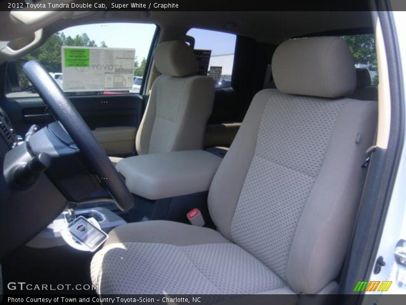 Super White / Graphite 2012 Toyota Tundra Double Cab
