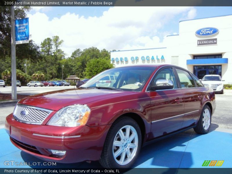 Merlot Metallic / Pebble Beige 2006 Ford Five Hundred Limited
