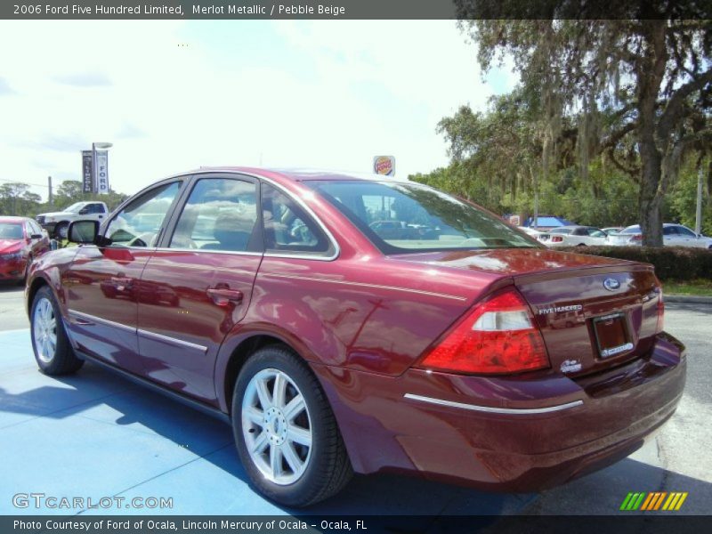 Merlot Metallic / Pebble Beige 2006 Ford Five Hundred Limited