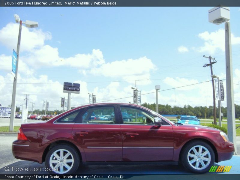 Merlot Metallic / Pebble Beige 2006 Ford Five Hundred Limited