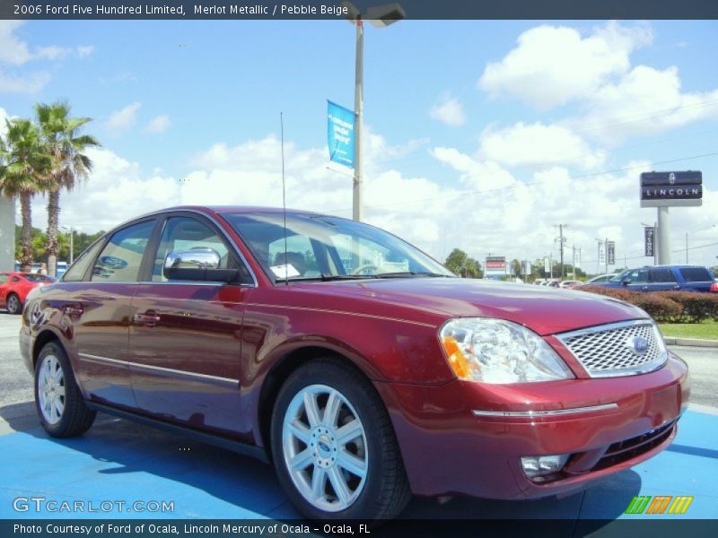 Merlot Metallic / Pebble Beige 2006 Ford Five Hundred Limited