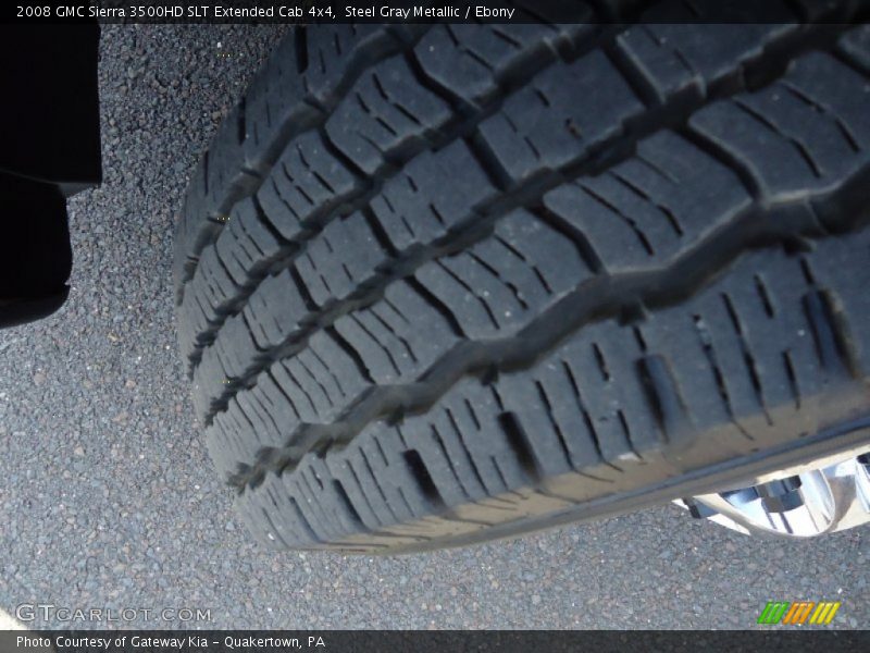 Steel Gray Metallic / Ebony 2008 GMC Sierra 3500HD SLT Extended Cab 4x4
