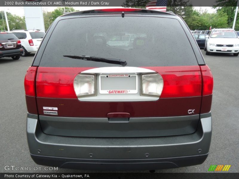 Medium Red / Dark Gray 2002 Buick Rendezvous CX AWD