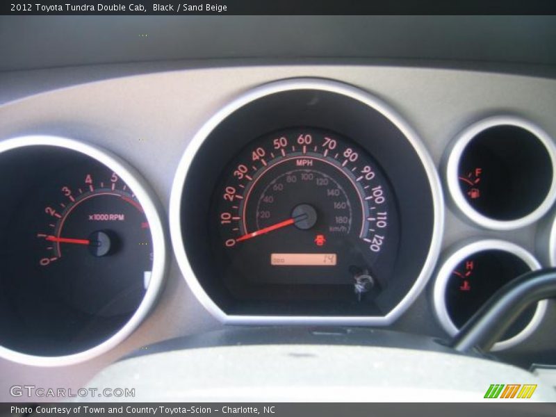Black / Sand Beige 2012 Toyota Tundra Double Cab
