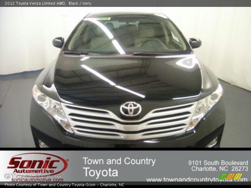Black / Ivory 2012 Toyota Venza Limited AWD