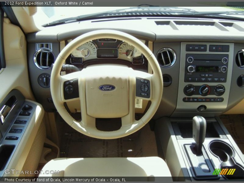 Oxford White / Camel 2012 Ford Expedition XLT