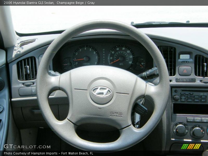 Champagne Beige / Gray 2006 Hyundai Elantra GLS Sedan