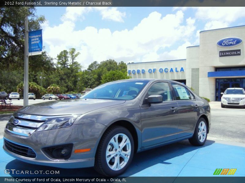 Sterling Grey Metallic / Charcoal Black 2012 Ford Fusion SE