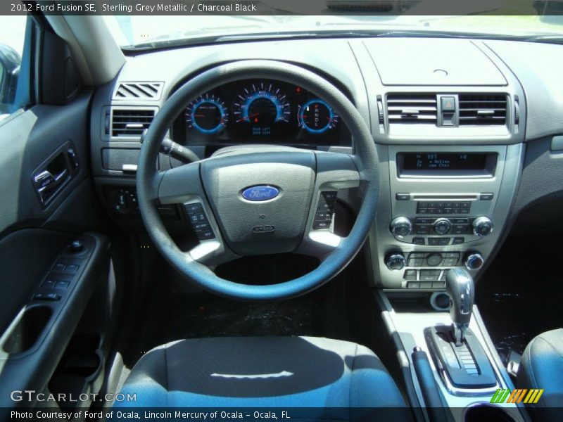 Sterling Grey Metallic / Charcoal Black 2012 Ford Fusion SE