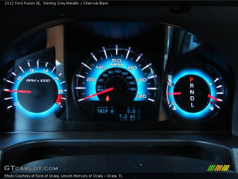 Sterling Grey Metallic / Charcoal Black 2012 Ford Fusion SE
