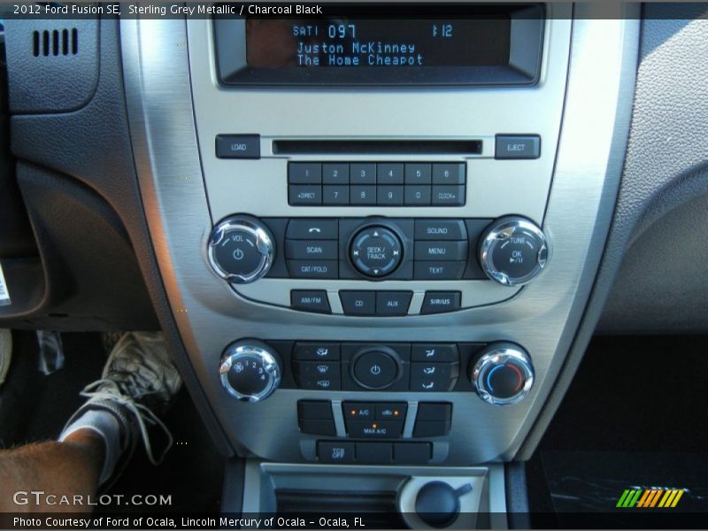 Sterling Grey Metallic / Charcoal Black 2012 Ford Fusion SE