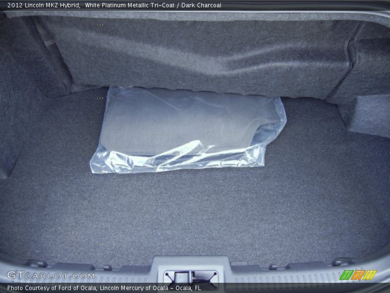White Platinum Metallic Tri-Coat / Dark Charcoal 2012 Lincoln MKZ Hybrid