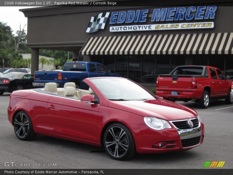 Paprika Red Metallic / Cornsilk Beige 2008 Volkswagen Eos 2.0T