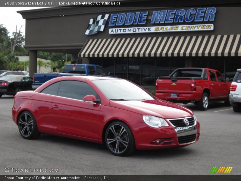 Paprika Red Metallic / Cornsilk Beige 2008 Volkswagen Eos 2.0T