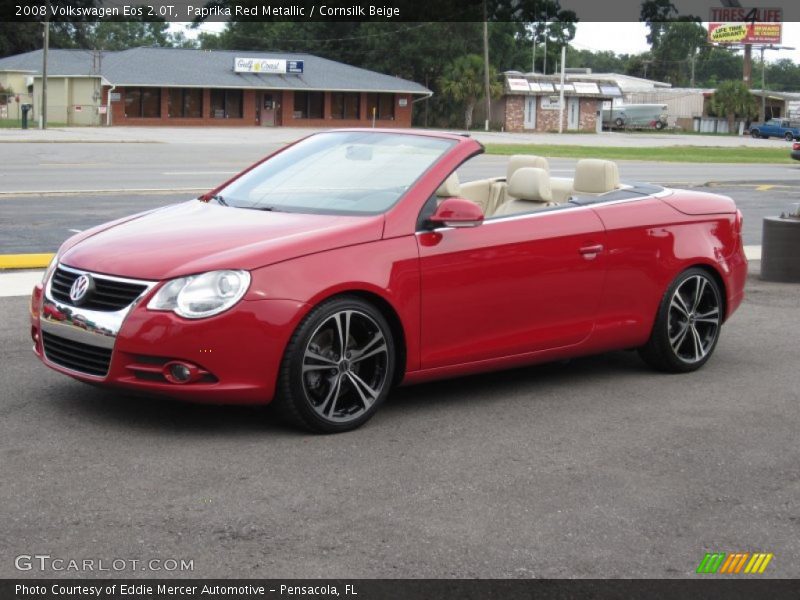 Paprika Red Metallic / Cornsilk Beige 2008 Volkswagen Eos 2.0T