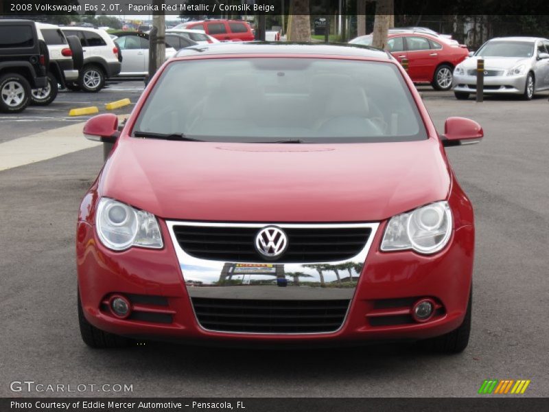 Paprika Red Metallic / Cornsilk Beige 2008 Volkswagen Eos 2.0T
