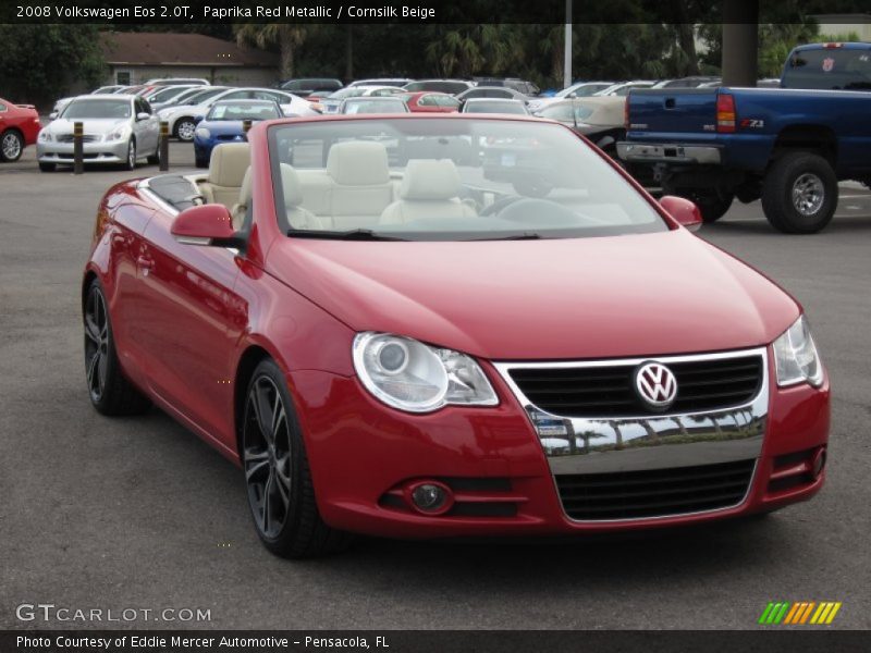 Paprika Red Metallic / Cornsilk Beige 2008 Volkswagen Eos 2.0T