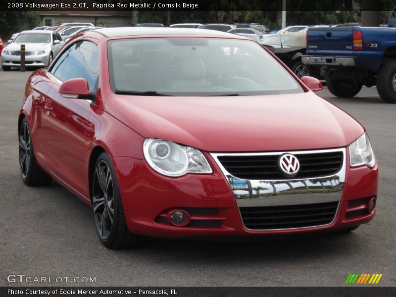 Paprika Red Metallic / Cornsilk Beige 2008 Volkswagen Eos 2.0T