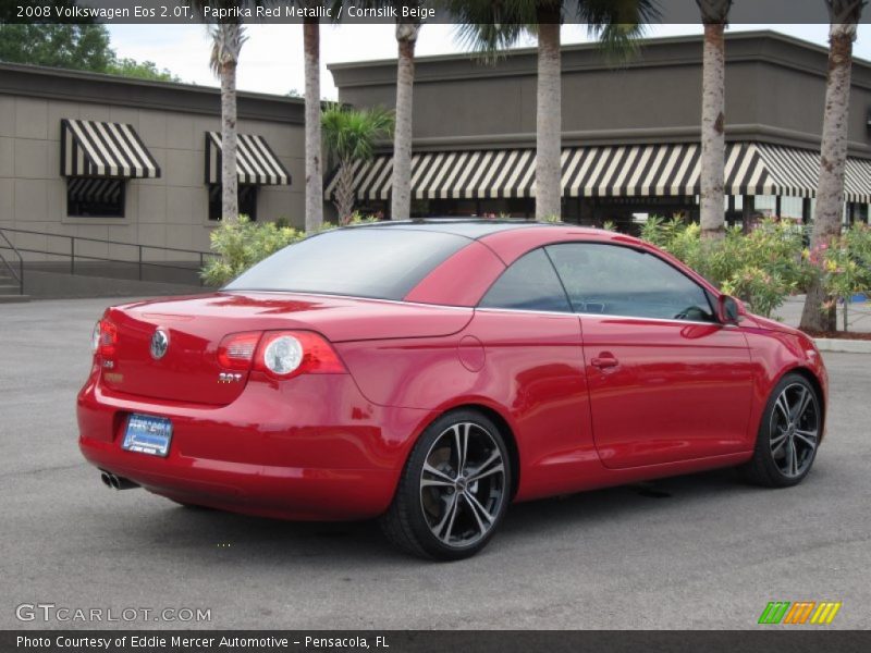 Paprika Red Metallic / Cornsilk Beige 2008 Volkswagen Eos 2.0T