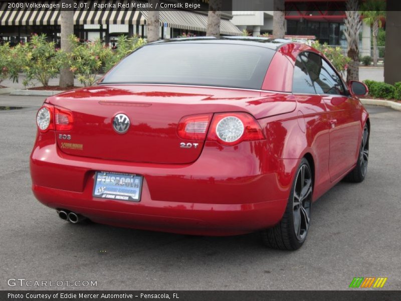Paprika Red Metallic / Cornsilk Beige 2008 Volkswagen Eos 2.0T