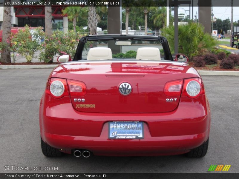 Paprika Red Metallic / Cornsilk Beige 2008 Volkswagen Eos 2.0T