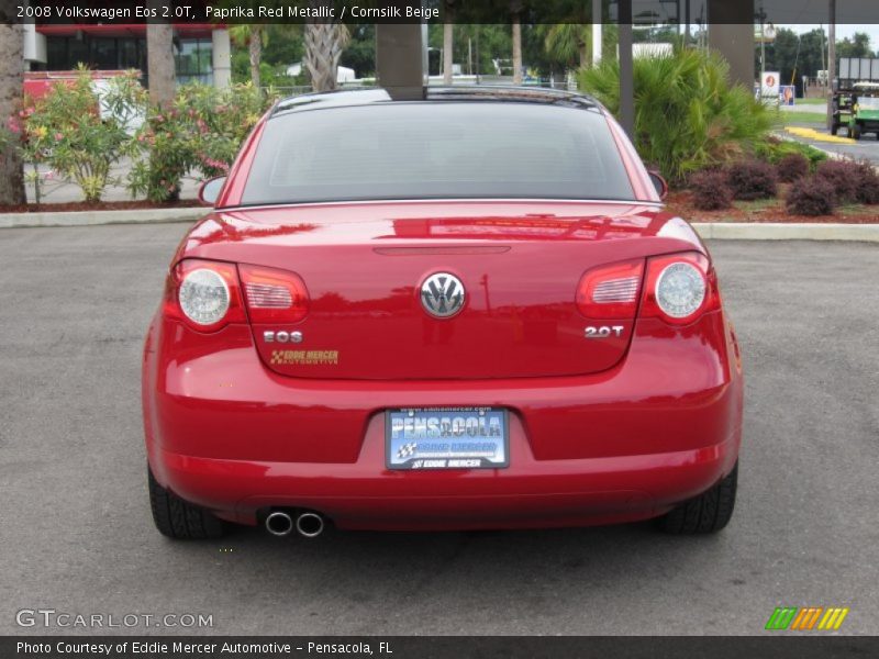 Paprika Red Metallic / Cornsilk Beige 2008 Volkswagen Eos 2.0T