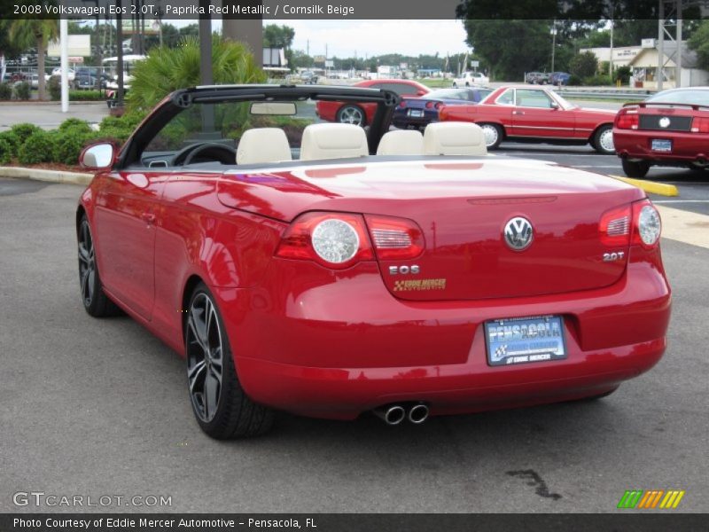 Paprika Red Metallic / Cornsilk Beige 2008 Volkswagen Eos 2.0T