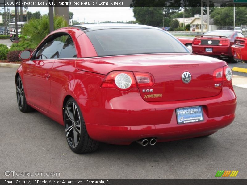 Paprika Red Metallic / Cornsilk Beige 2008 Volkswagen Eos 2.0T
