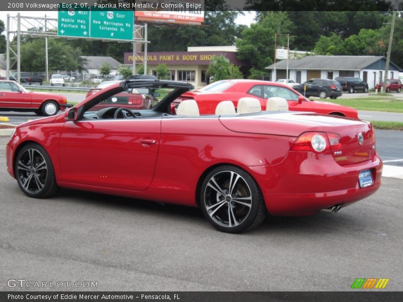 Paprika Red Metallic / Cornsilk Beige 2008 Volkswagen Eos 2.0T