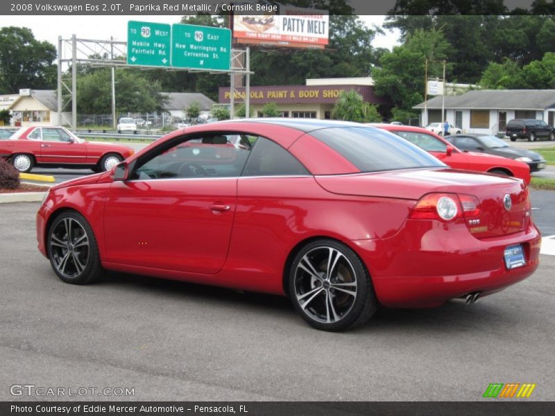 Paprika Red Metallic / Cornsilk Beige 2008 Volkswagen Eos 2.0T