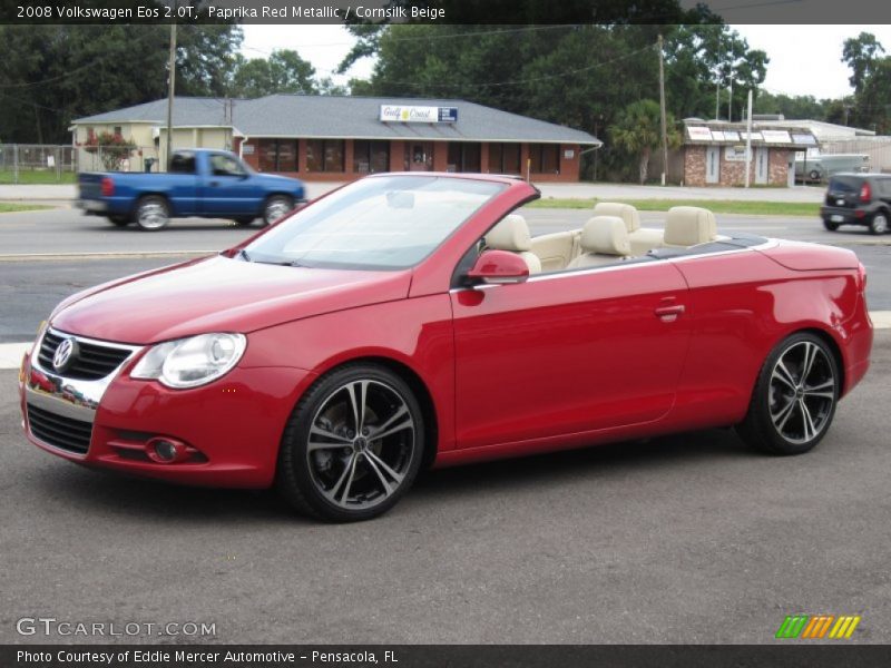 Paprika Red Metallic / Cornsilk Beige 2008 Volkswagen Eos 2.0T