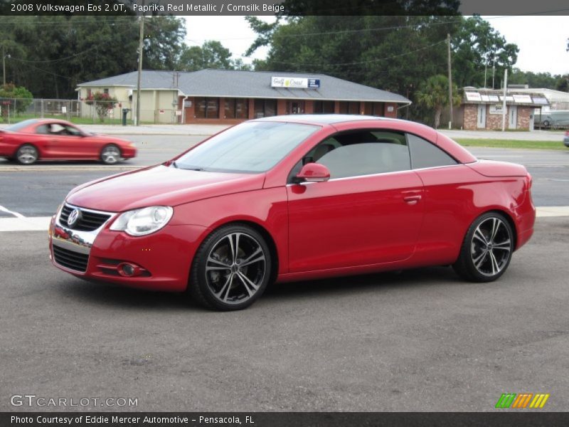 Paprika Red Metallic / Cornsilk Beige 2008 Volkswagen Eos 2.0T