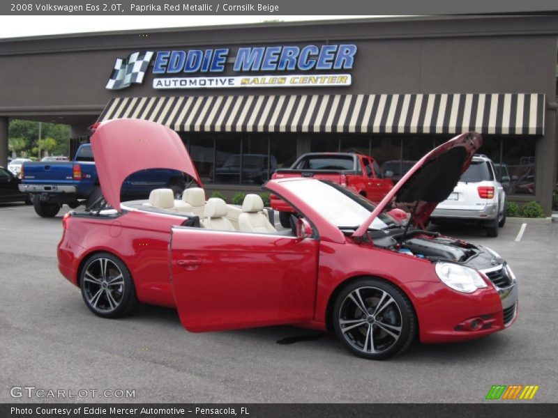 Paprika Red Metallic / Cornsilk Beige 2008 Volkswagen Eos 2.0T
