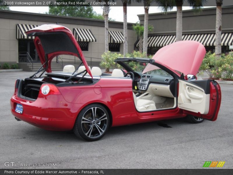 Paprika Red Metallic / Cornsilk Beige 2008 Volkswagen Eos 2.0T