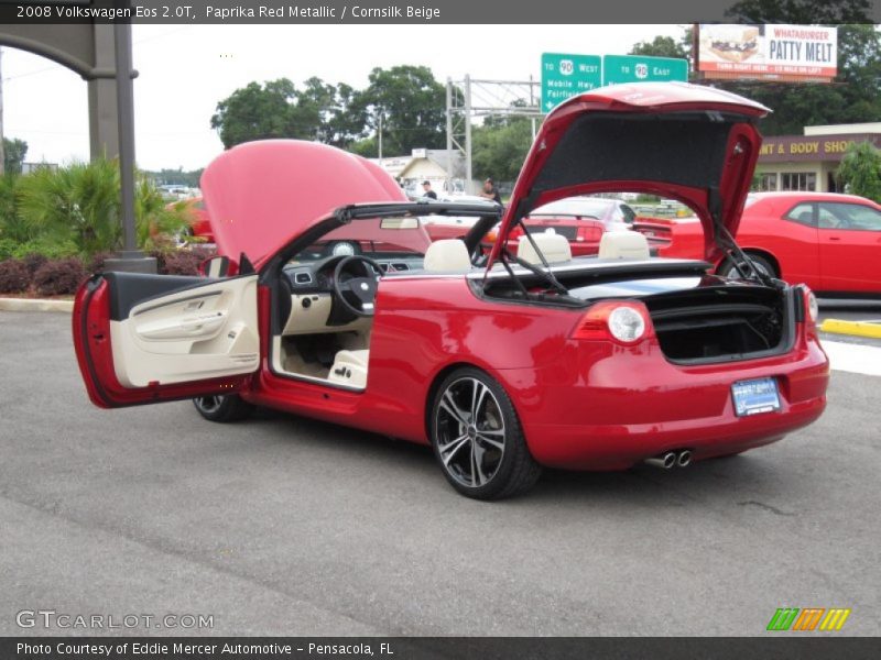 Paprika Red Metallic / Cornsilk Beige 2008 Volkswagen Eos 2.0T