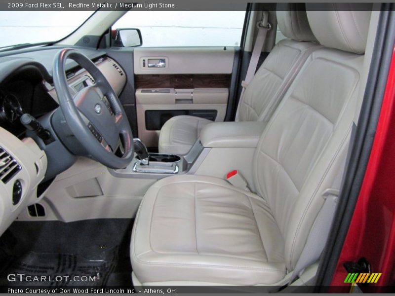 Redfire Metallic / Medium Light Stone 2009 Ford Flex SEL