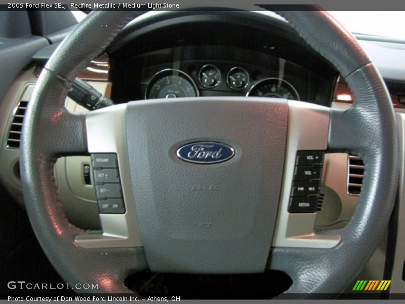 Redfire Metallic / Medium Light Stone 2009 Ford Flex SEL