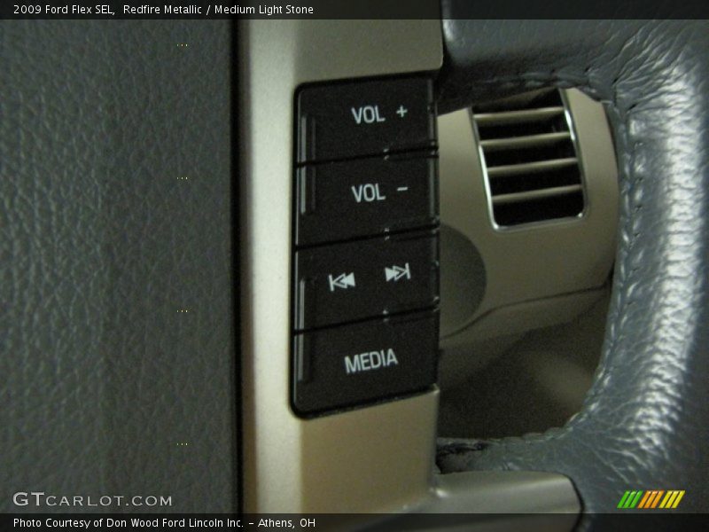 Redfire Metallic / Medium Light Stone 2009 Ford Flex SEL
