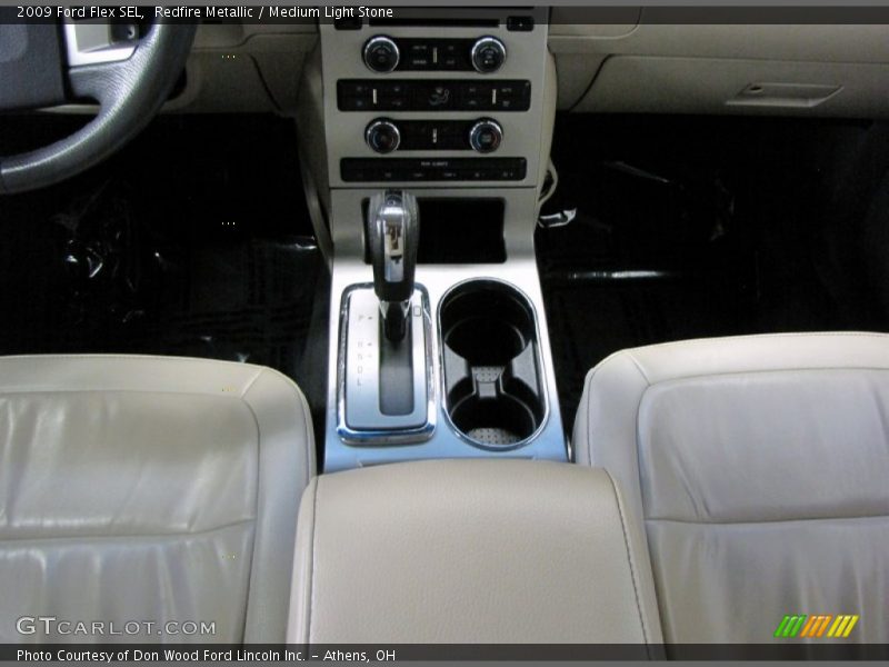 Redfire Metallic / Medium Light Stone 2009 Ford Flex SEL