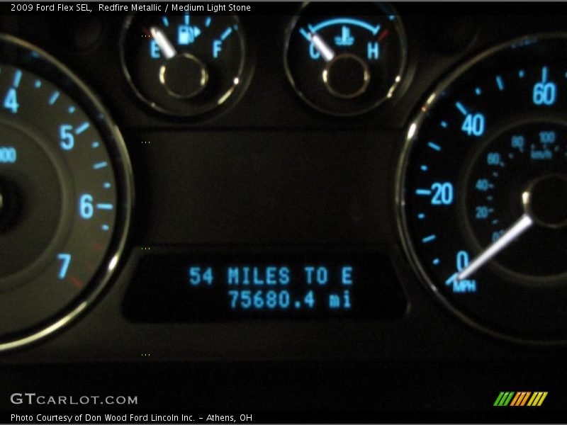 Redfire Metallic / Medium Light Stone 2009 Ford Flex SEL