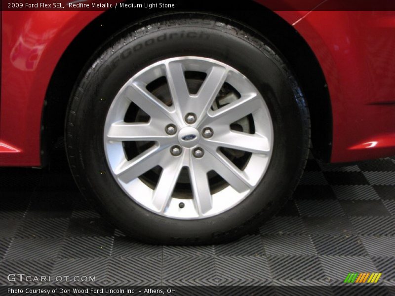 Redfire Metallic / Medium Light Stone 2009 Ford Flex SEL