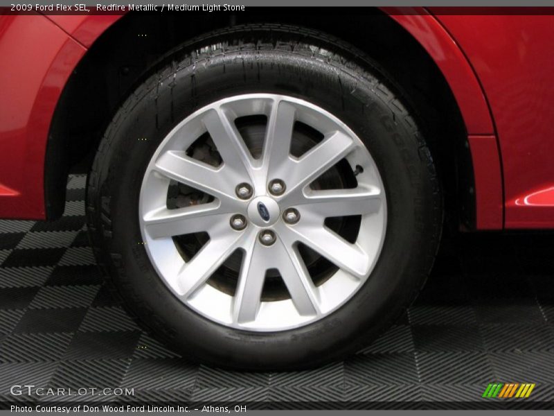 Redfire Metallic / Medium Light Stone 2009 Ford Flex SEL