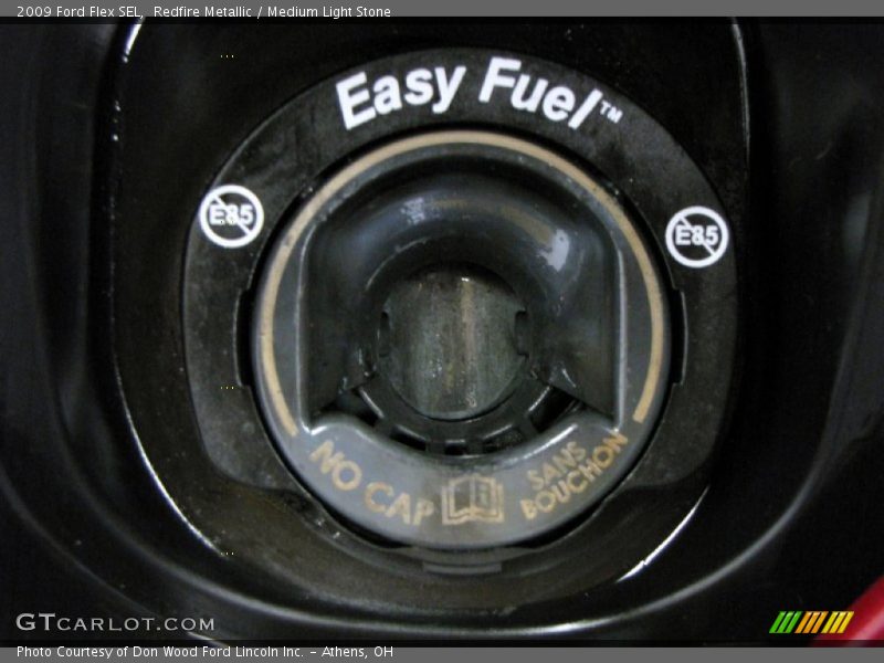 Redfire Metallic / Medium Light Stone 2009 Ford Flex SEL