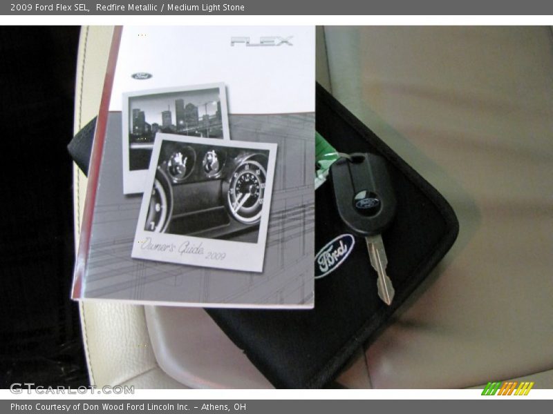 Redfire Metallic / Medium Light Stone 2009 Ford Flex SEL