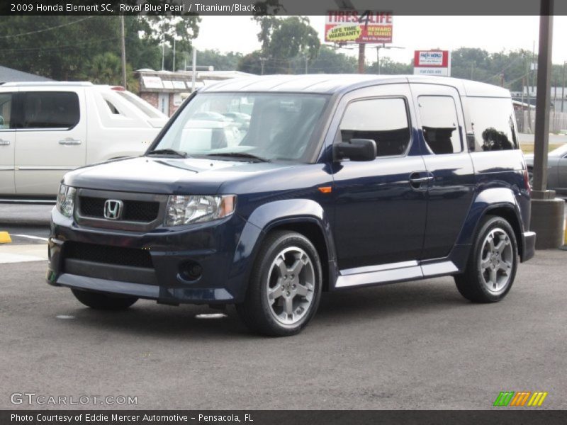 Royal Blue Pearl / Titanium/Black 2009 Honda Element SC