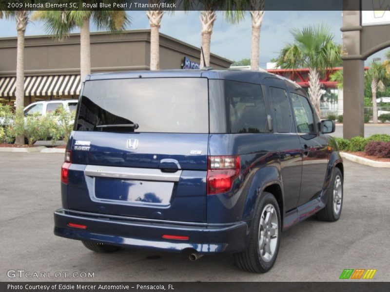 Royal Blue Pearl / Titanium/Black 2009 Honda Element SC