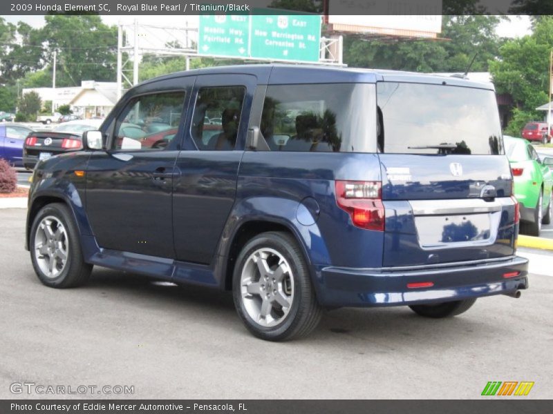 Royal Blue Pearl / Titanium/Black 2009 Honda Element SC